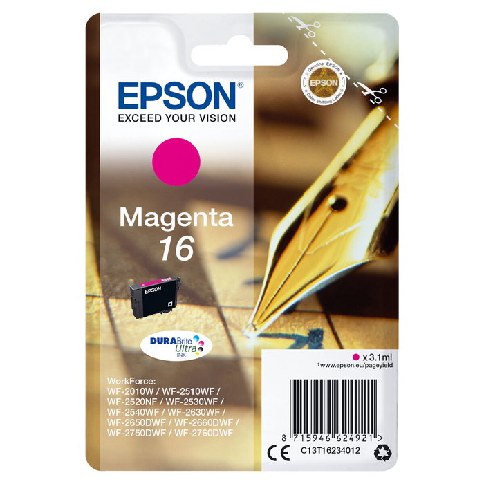 Epson DURABrite Ultra Ink Cartucho Magenta 16 Epson DURABrite Ultra Ink Cartucho Magenta 16