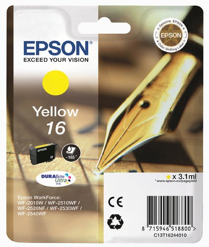 Epson Cartucho de Tinta DURABrite Ultra 16 Amarillo