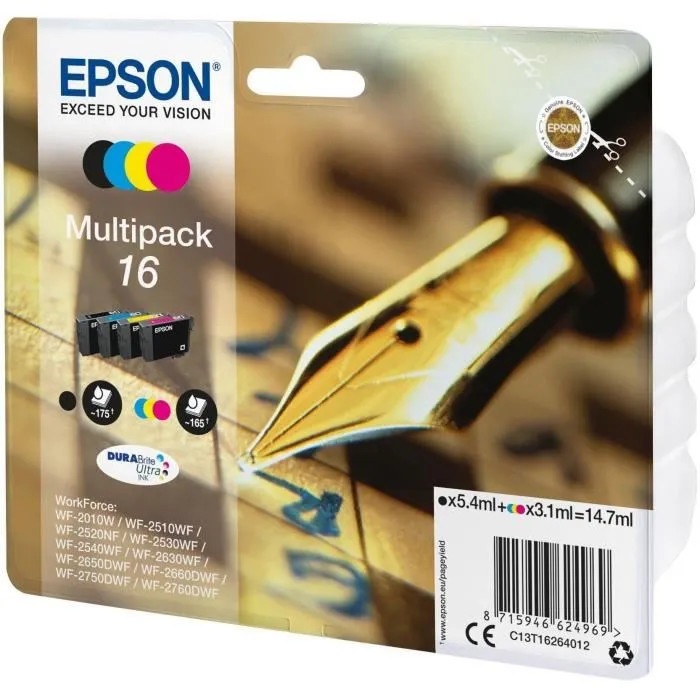 Epson Multipack de Cartuchos de Tinta 16 (C13T16264022)