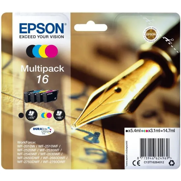 Epson Multipack de Cartuchos de Tinta 16 (C13T16264022)