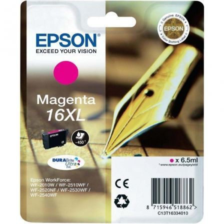Epson Cartucho de Tinta DURABrite Ultra 16XL Magenta C13T16334012