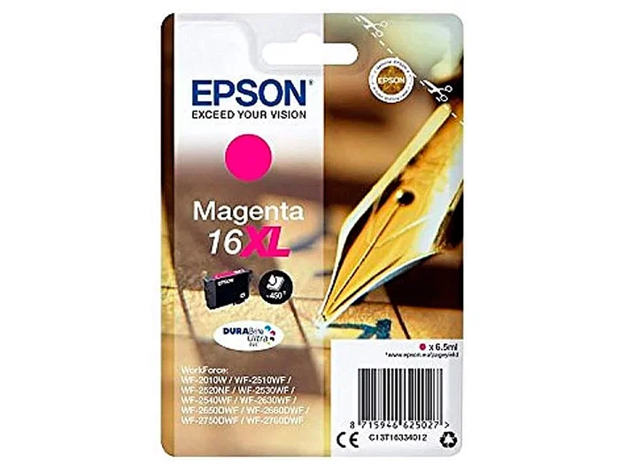 Epson Cartucho de Tinta DURABrite Ultra 16XL Magenta C13T16334012