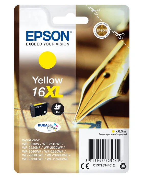Epson DURABrite Ultra Ink Cartucho Amarillo 16XL Epson DURABrite Ultra Ink Cartucho Amarillo 16XL