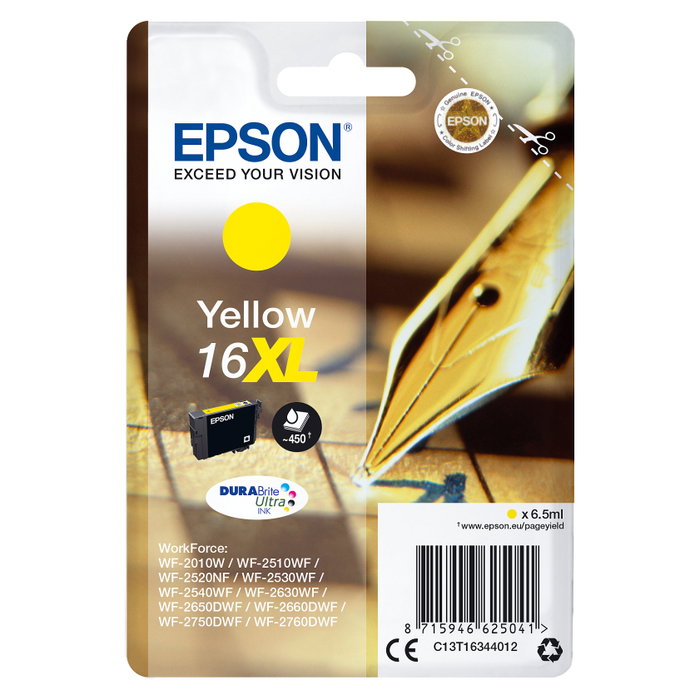 Epson Cartucho de Tinta DURABrite Ultra 16XL Amarillo C13T16344012