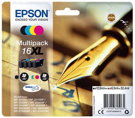Cartucho Inkjet Epson T163640 Nº16Xl Wf-2010W/2510Wf/2520Nf/2530Wf/2540Wf Multipack