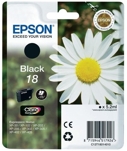 Epson Cartucho de Tinta Negro nº18 T18014012