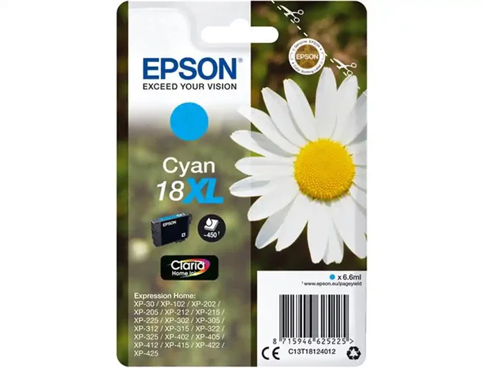 Epson Cartucho de tinta 18XL Cian Claria Home Epson Cartucho de tinta 18XL Cian Claria Home