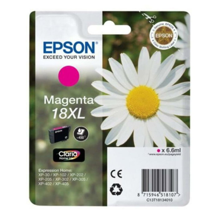 Epson Cartucho 18XL Magenta para Expression Home XP-102/205/305/405, T181340 Epson Cartucho 18XL Magenta para Expression Home XP-102/205/305/405, T181340