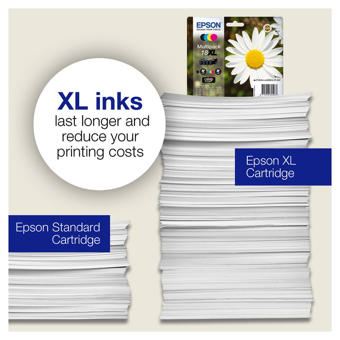 Epson Multipack 18XL (C13T18164012) de alta capacidad con 4 colores