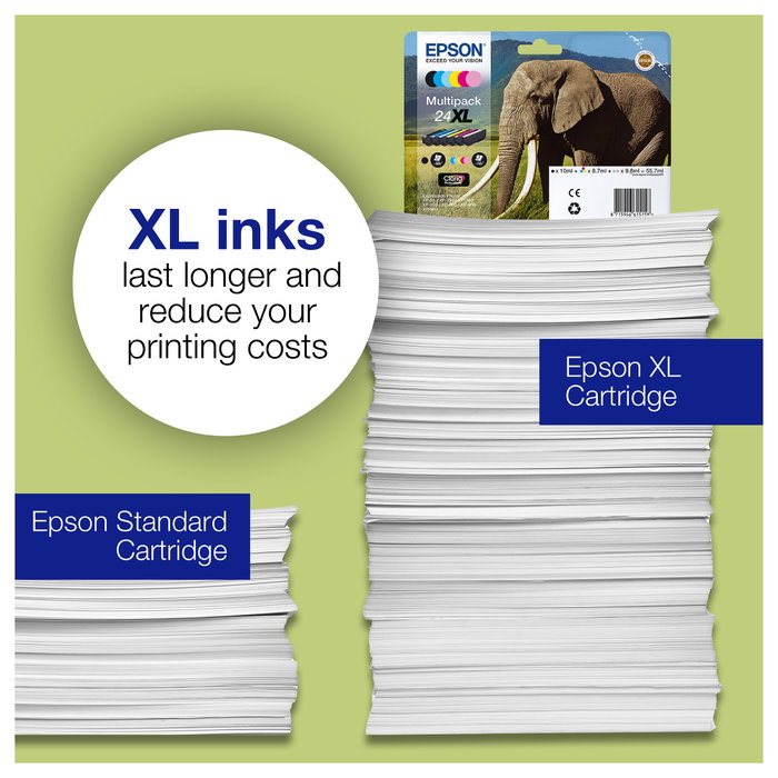 Epson Cartucho de Tinta Claria Photo HD 24XL Cian Claro