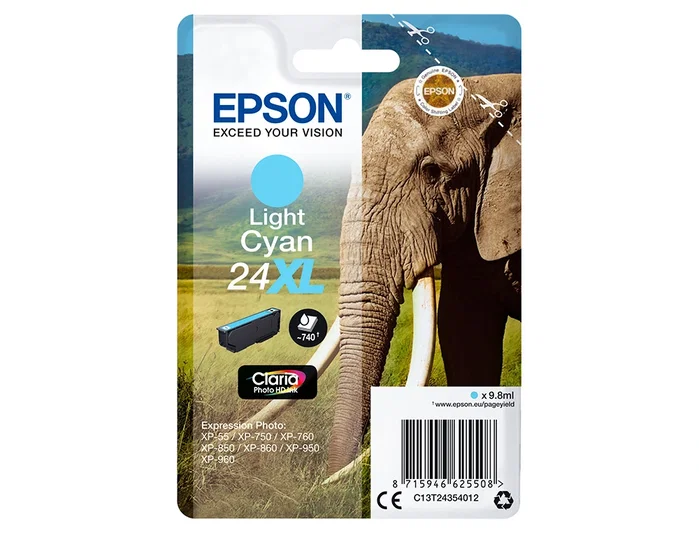 Epson Cartucho de Tinta Claria Photo HD 24XL Cian Claro