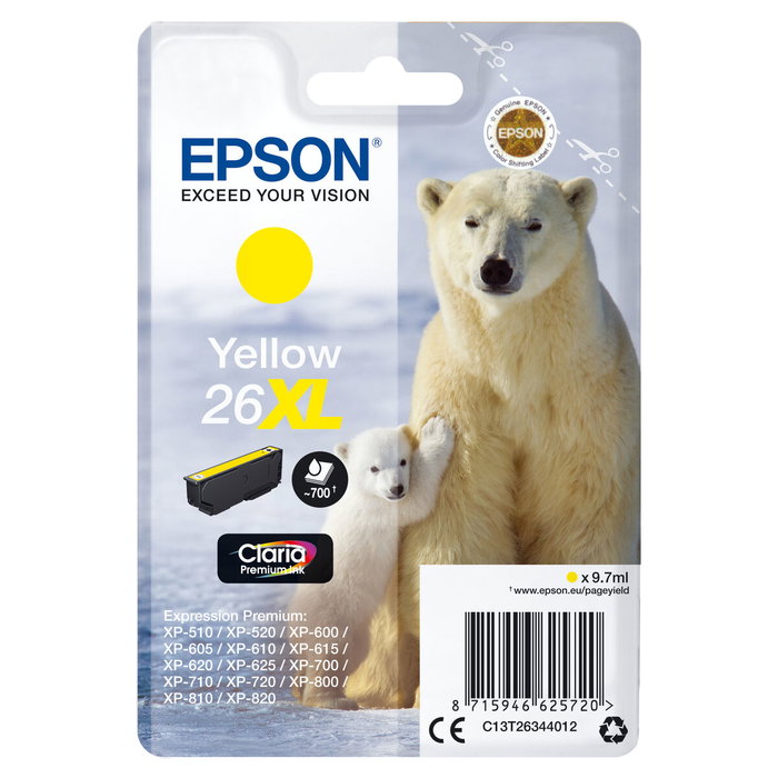 Epson Claria Premium Cartucho 26XL Amarillo