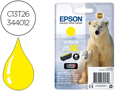Epson Claria Premium Cartucho 26XL Amarillo