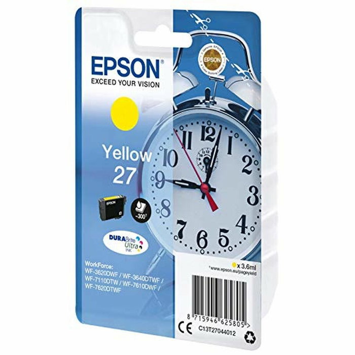 Epson Cartucho de Tinta nº27 Amarillo C13T27044012 DURABrite Ultra Epson Cartucho de Tinta nº27 Amarillo C13T27044012 DURABrite Ultra