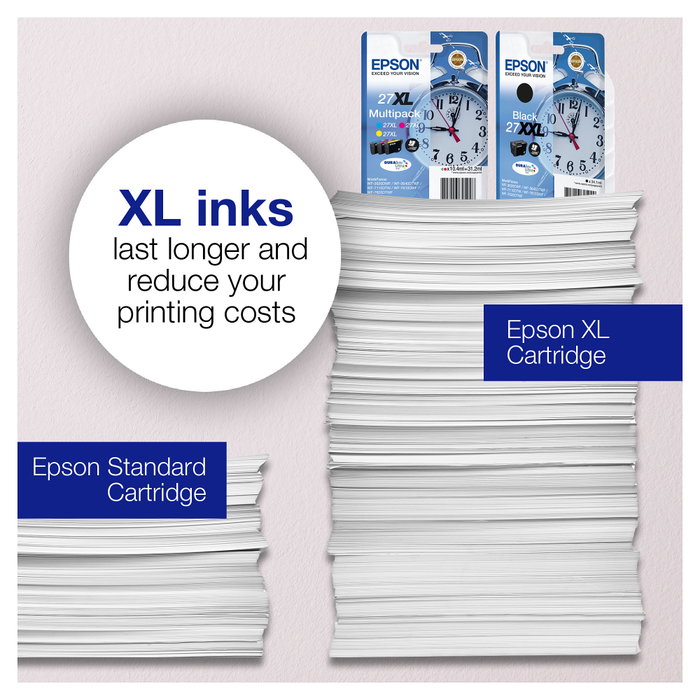 Epson Cartucho de Tinta nº27 Amarillo C13T27044012 DURABrite Ultra Epson Cartucho de Tinta nº27 Amarillo C13T27044012 DURABrite Ultra