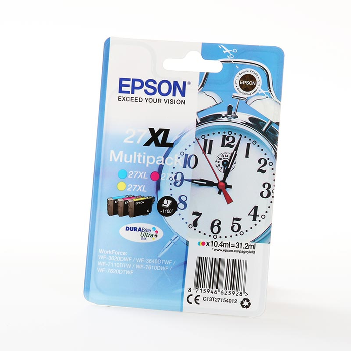 Epson Multipack de Tinta 27XL C13T27154012 (Cian, Magenta, Amarillo) de Alta Capacidad Epson Multipack de Tinta 27XL C13T27154012 (Cian, Magenta, Amarillo) de Alta Capacidad