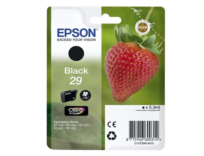 Epson Cartucho de Tinta Negro nº29 T2981 Original