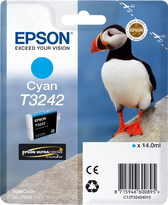Epson Cartucho de Tinta T3242 Cian 14 ml para SureColor SC-P400