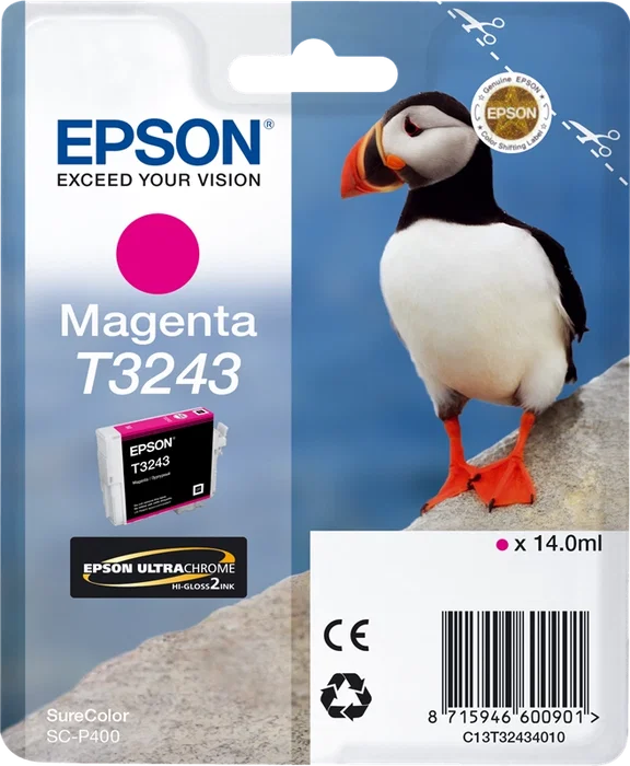 Epson T3243 Cartucho de tinta Magenta para SureColor SC-P400