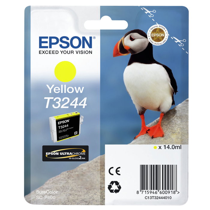 Epson T3244 Cartucho de Tinta Amarillo para SureColor SC-P400