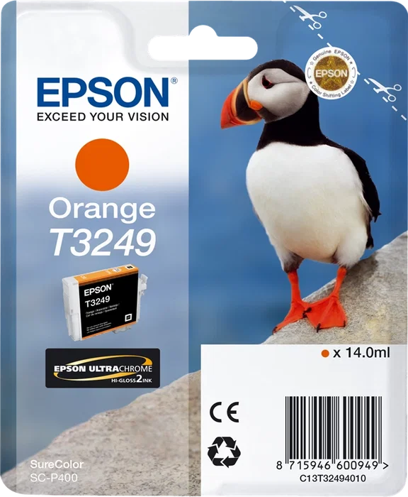 Epson T3249 Cartucho de tinta Naranja C13T32494010, 980 páginas Epson T3249 Cartucho de tinta Naranja C13T32494010, 980 páginas