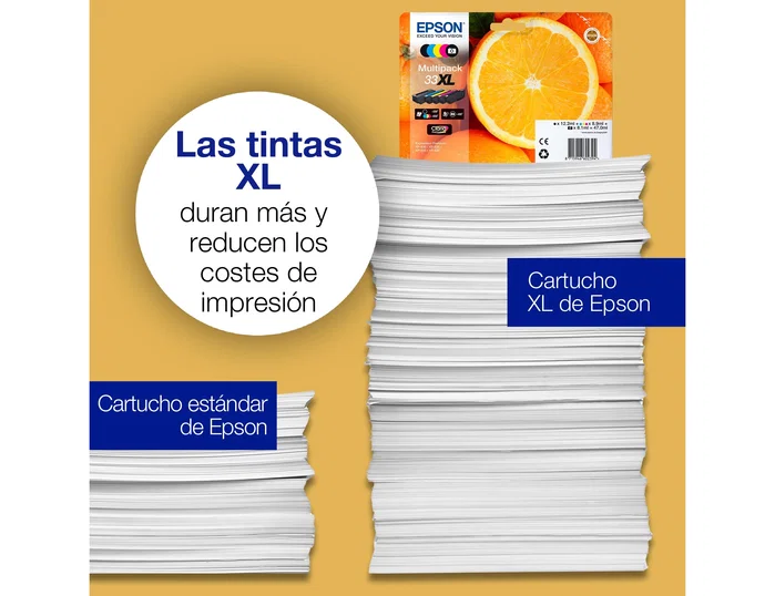 Epson Cartucho de Tinta Negro Nº33 Claria Premium T333140 para Expression Premium XP-530/XP-630/XP-900/etc. (6,4 ml) *Original* Epson Cartucho de Tinta Negro Nº33 Claria Premium T333140 para Expression Premium XP-530/XP-630/XP-900/etc. (6,4 ml) *Original*