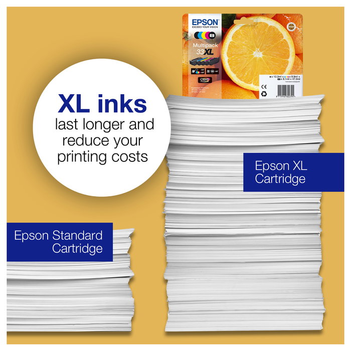 Epson Cartucho de Tinta 33XL Cian C13T33624012 Claria Premium