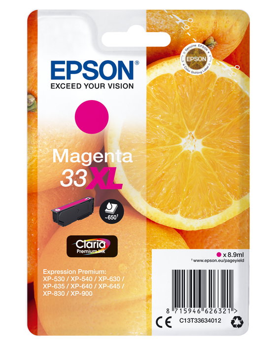 EPSON Expression Home XP-530 Cartucho Magenta 33XL EPSON Expression Home XP-530 Cartucho Magenta 33XL