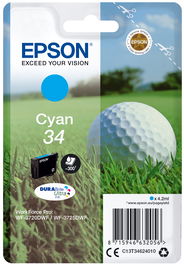 EPSON Singlepack Cyan 34 DURABrite Ultra Ink