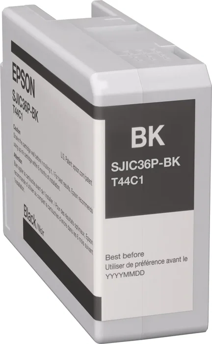 Epson Cartucho de Tinta Original Negro C13T44C140 (SJIC36P) para Impresoras ColorWorks C6500, C6000 - 1 Unidad