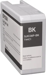 Epson Cartucho de Tinta Original Negro C13T44C140 (SJIC36P) para Impresoras ColorWorks C6500, C6000 - 1 Unidad