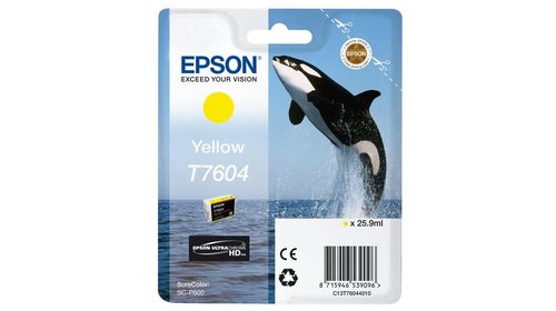 Epson Cartucho de tinta amarillo T7604 para SureColor SC-P600 Epson Cartucho de tinta amarillo T7604 para SureColor SC-P600