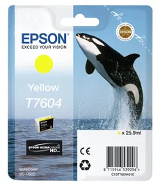 Epson Cartucho de tinta amarillo T7604 para SureColor SC-P600
