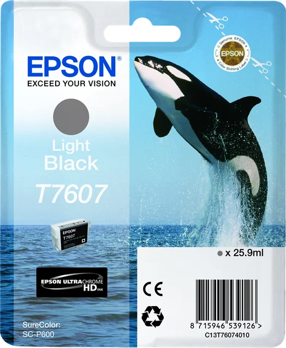 Epson T7607 Cartucho de tinta Negro claro