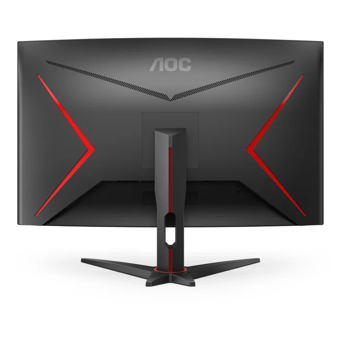 AOC Monitor Gaming Curvo C32G2ZE/BK 31.5" (80 cm) Full HD, 240Hz, 0.5ms MPRT, AMD FreeSync Premium, Panel VA 1500R, Negro/Rojo