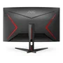 AOC Monitor Gaming Curvo C32G2ZE/BK 31.5" (80 cm) Full HD, 240Hz, 0.5ms MPRT, AMD FreeSync Premium, Panel VA 1500R, Negro/Rojo
