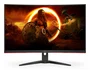 AOC Monitor Gaming Curvo C32G2ZE/BK 31.5" (80 cm) Full HD, 240Hz, 0.5ms MPRT, AMD FreeSync Premium, Panel VA 1500R, Negro/Rojo