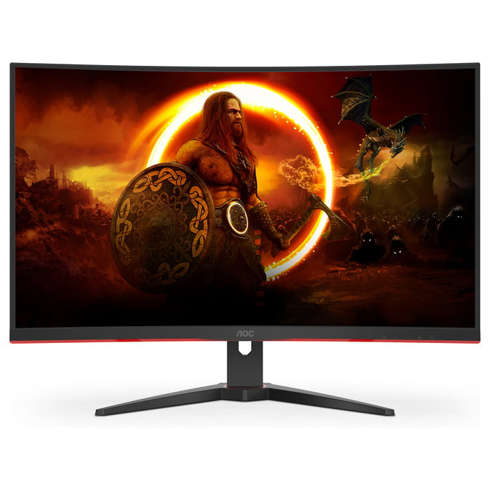 AOC C32G2ZE Monitor Gaming Curvo 31.5'' (80 cm) Full HD 1920x1080, 240Hz, 1ms, AMD FreeSync Premium, 1500R, Negro/Rojo AOC C32G2ZE Monitor Gaming Curvo 31.5'' (80 cm) Full HD 1920x1080, 240Hz, 1ms, AMD FreeSync Premium, 1500R, Negro/Rojo