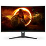 AOC C32G2ZE Monitor Gaming Curvo 31.5'' (80 cm) Full HD 1920x1080, 240Hz, 1ms, AMD FreeSync Premium, 1500R, Negro/Rojo