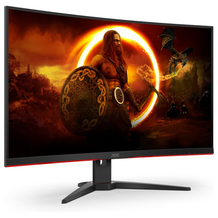 AOC C32G2ZE Monitor Gaming Curvo 31.5'' (80 cm) Full HD 1920x1080, 240Hz, 1ms, AMD FreeSync Premium, 1500R, Negro/Rojo AOC C32G2ZE Monitor Gaming Curvo 31.5'' (80 cm) Full HD 1920x1080, 240Hz, 1ms, AMD FreeSync Premium, 1500R, Negro/Rojo