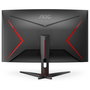 AOC C32G2ZE Monitor Gaming Curvo 31.5'' (80 cm) Full HD 1920x1080, 240Hz, 1ms, AMD FreeSync Premium, 1500R, Negro/Rojo