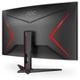 AOC C32G2ZE Monitor Gaming Curvo 31.5'' (80 cm) Full HD 1920x1080, 240Hz, 1ms, AMD FreeSync Premium, 1500R, Negro/Rojo