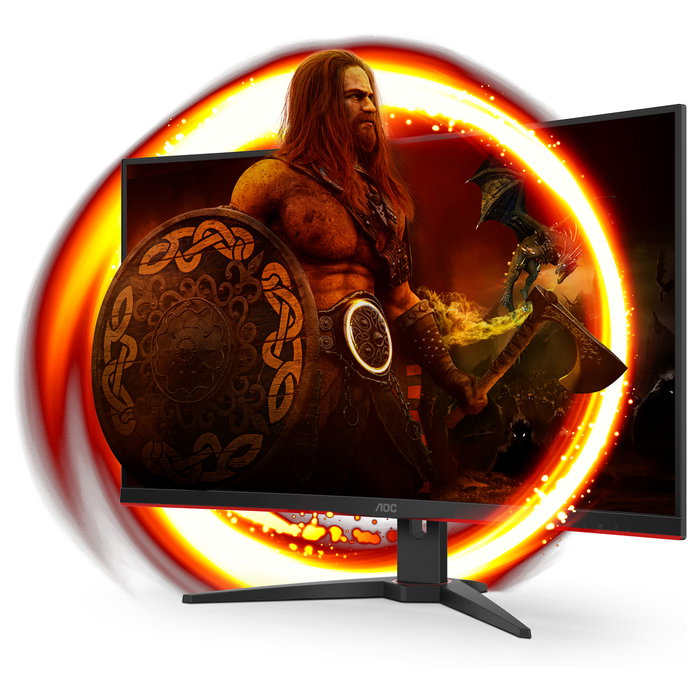 AOC C32G2ZE Monitor Gaming Curvo 31.5'' (80 cm) Full HD 1920x1080, 240Hz, 1ms, AMD FreeSync Premium, 1500R, Negro/Rojo AOC C32G2ZE Monitor Gaming Curvo 31.5'' (80 cm) Full HD 1920x1080, 240Hz, 1ms, AMD FreeSync Premium, 1500R, Negro/Rojo