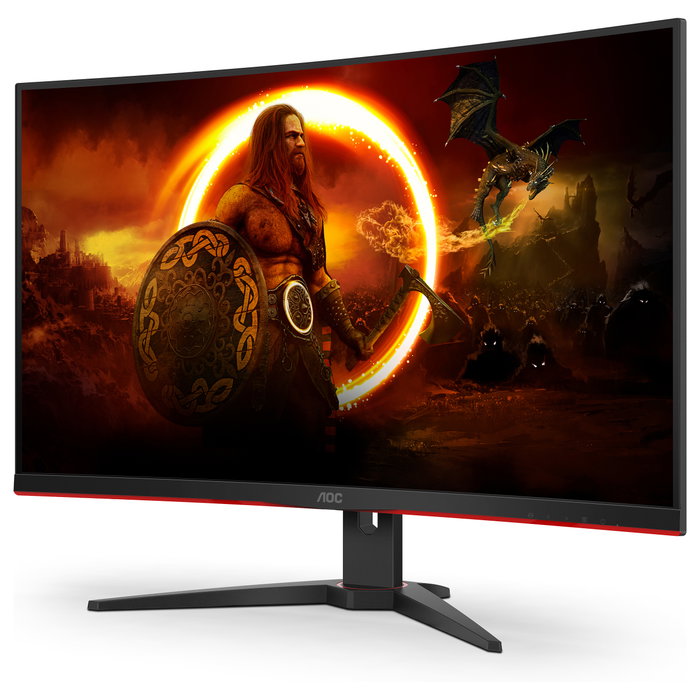 AOC C32G2ZE Monitor Gaming Curvo 31.5'' (80 cm) Full HD 1920x1080, 240Hz, 1ms, AMD FreeSync Premium, 1500R, Negro/Rojo AOC C32G2ZE Monitor Gaming Curvo 31.5'' (80 cm) Full HD 1920x1080, 240Hz, 1ms, AMD FreeSync Premium, 1500R, Negro/Rojo