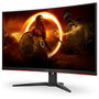 AOC C32G2ZE Monitor Gaming Curvo 31.5'' (80 cm) Full HD 1920x1080, 240Hz, 1ms, AMD FreeSync Premium, 1500R, Negro/Rojo