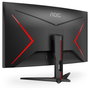 AOC C32G2ZE Monitor Gaming Curvo 31.5'' (80 cm) Full HD 1920x1080, 240Hz, 1ms, AMD FreeSync Premium, 1500R, Negro/Rojo