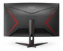 AOC C32G2ZE/BK Monitor Gaming Curvo 31.5 pulg. Full HD 240Hz VA Negro/Rojo