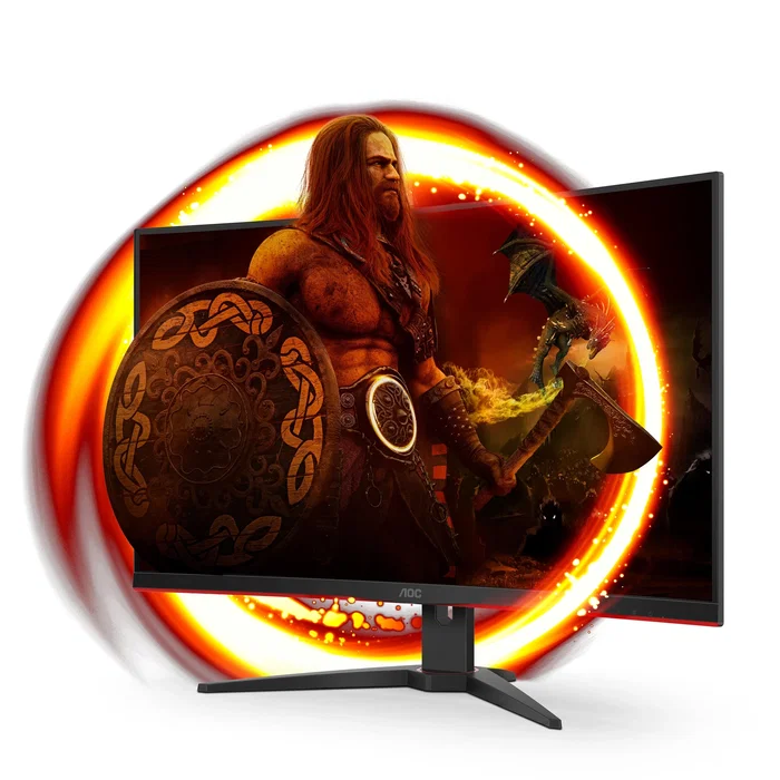 AOC C32G2ZE/BK Monitor Gaming Curvo 31.5 pulg. Full HD 240Hz VA Negro/Rojo
