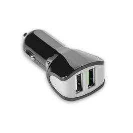 Celly CC2USBTURBOBK Cargador de dispositivo móvil USB para coche negro, gris