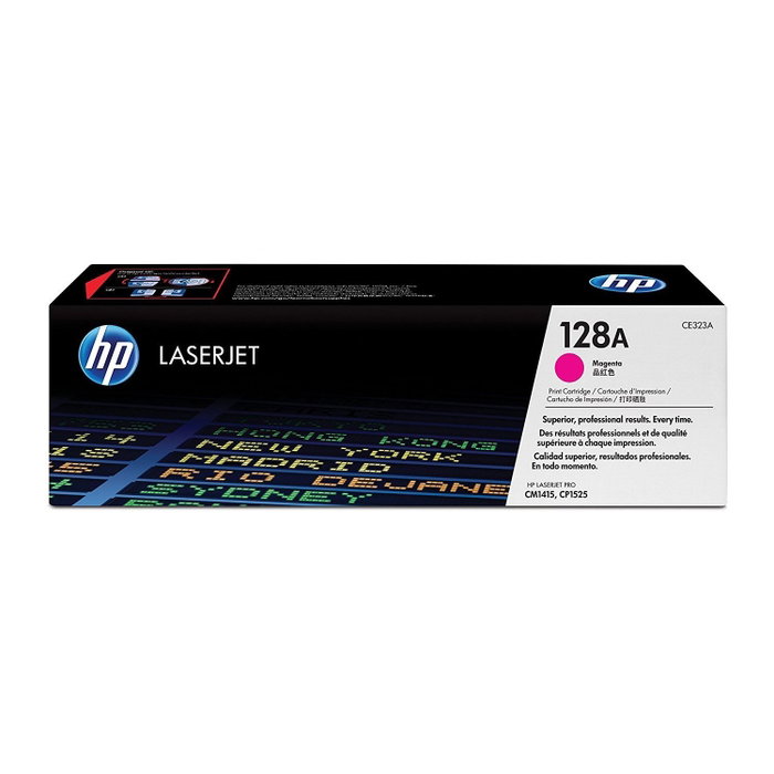 HP Cartucho de Tóner Original 128A Magenta CE323A